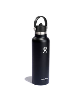 Standard Mouth With Flex Straw Cap Black 21oz