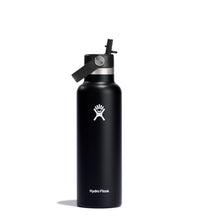 Load image into Gallery viewer, Standard Mouth With Flex Straw Cap Black 21oz
