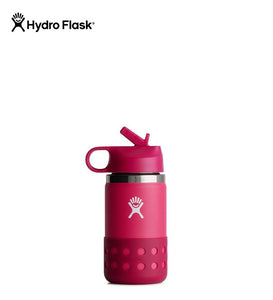 12oz Kids Wide Mouth Straw Lid & Boot Peony