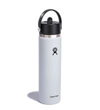 Load image into Gallery viewer, Wide Mouth With Flex Straw Cap White 24oz
